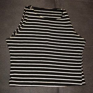 Tight striped crop top